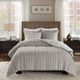 Olliix by Madison Park Duke Grey Full/Queen Faux Fur Comforter Mini Set-0