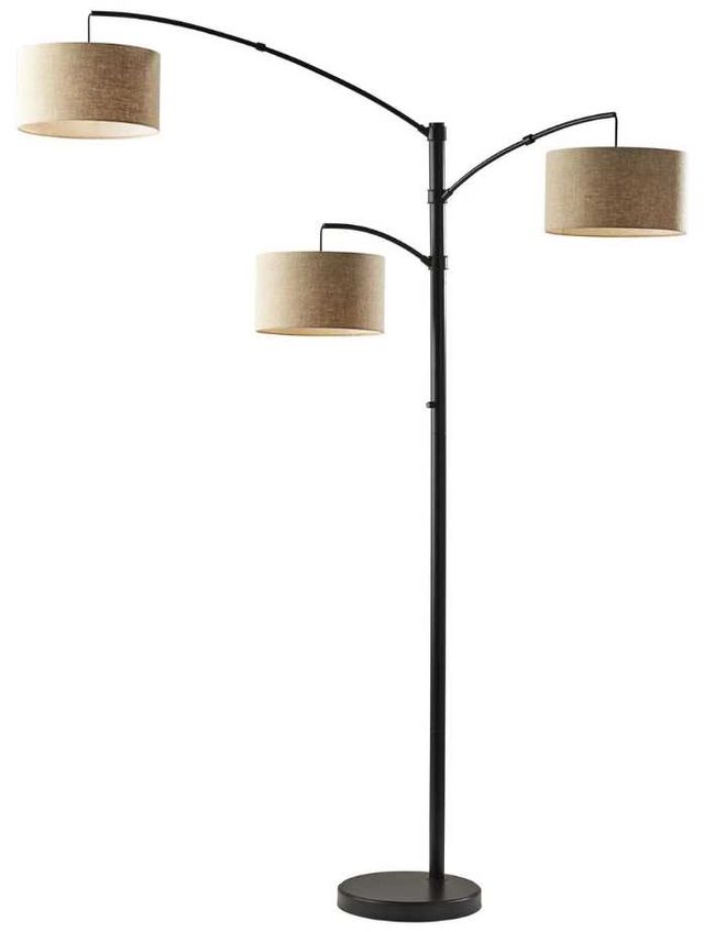 Adesso® Cabo Dark Bronze Arc Floor Lamp-0