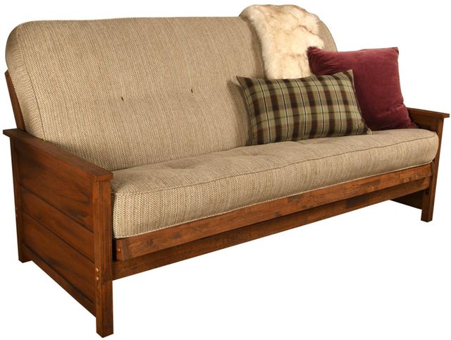 Kodiak Furniture Taxi Woodsmoke 8" Coil Hinged Innerspring Full Futon Mattress -0