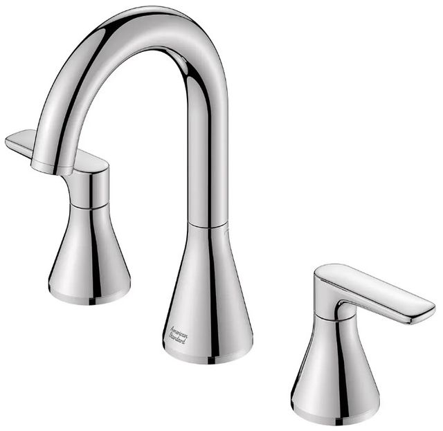 American Standard Aspirations Polished Chrome 8" Widespread 2-Handle Bathroom Faucet with Drain-4