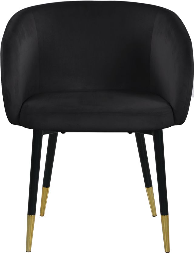 Meridian Furniture Louise Black Velvet Dining Chair-1