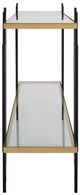 Uttermost® Empire Glass Top Console Table with Matte Black Base-4