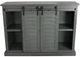 American Heartland Manufacturing Rustic Dark Blue Tall Provincial Shutter TV Stand-3
