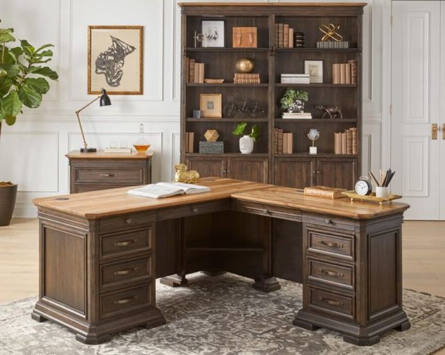 Martin Furniture Sonoma Dark Roast L-Desk-3