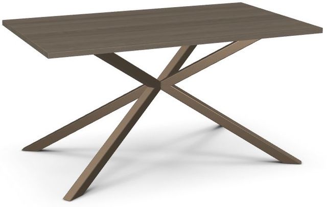 Amisco Customizable Asterisk Ash 60" Rectangular Table with Metal Stand-0