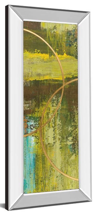 Classy Art Aller Chartreuse II by Patrick St. Germain Mirror Framed Wall Art-1