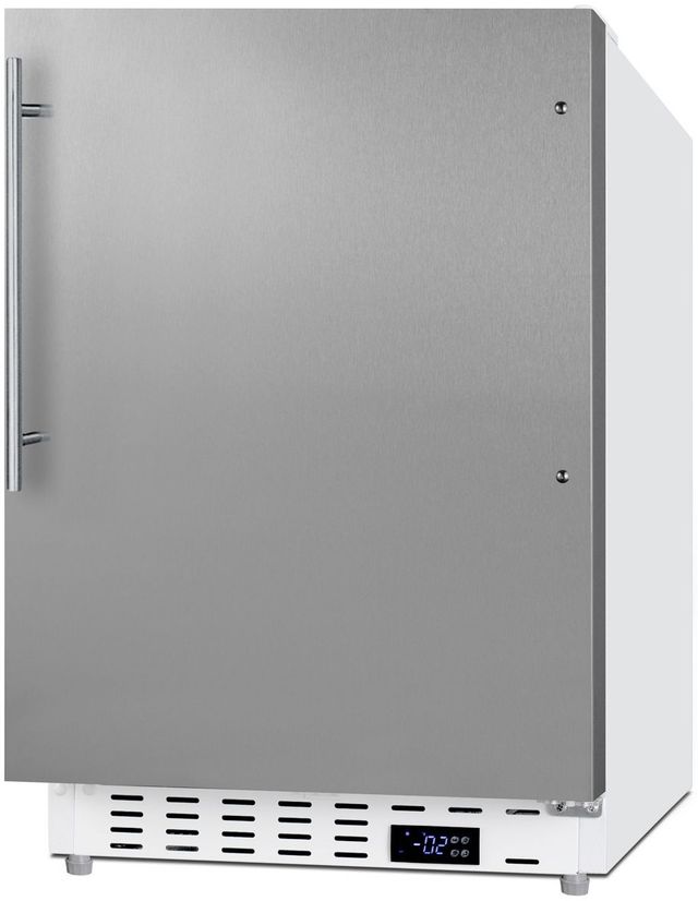 Summit® 20" 2.7 Cu. Ft. Stainless Steel Built In Undercounter Freezer-3