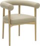 TOV Furniture Spara Natural/Taupe Vegan Leather Dining Arm Chair-0