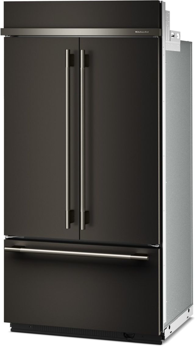 KitchenAid® 42" 24.2 Cu. Ft. Black Ore Built-In French Door Refrigerator-3