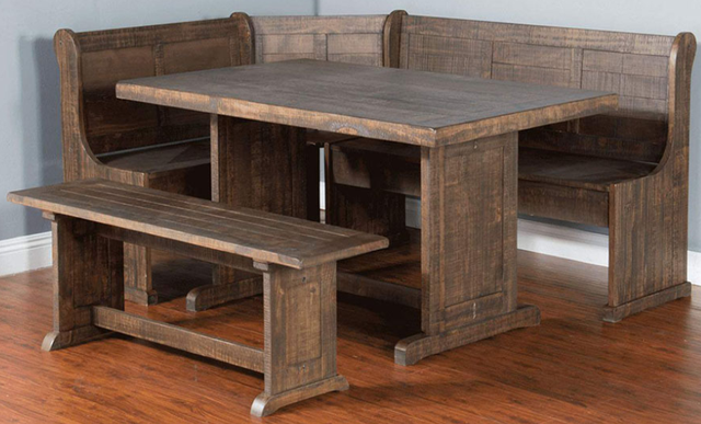 tobacco nook Sunny Designs™ Homestead Tobacco Leaf Breakfast Nook Set | Phillips Home  Furnishings