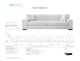 Van Gogh Designs Violet Creston Charcoal Fabric Sofa-2