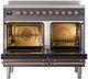 Ilve® Nostalgie II Series 40" Matte Graphite Pro Style Induction Range-1