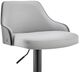Armen Living Asher Gray/Black Adjustable Bar Stool-3