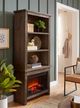 aspenhome® Alder Grove Tobbaco 74" Fireplace Display Case-1