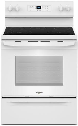 Whirlpool® 30" White Freestanding Electric Range
