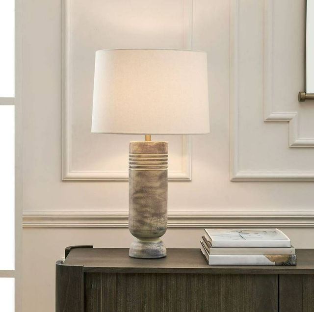 Uttermost® Vale Gray Wash/Warm Beige Table Lamp-1