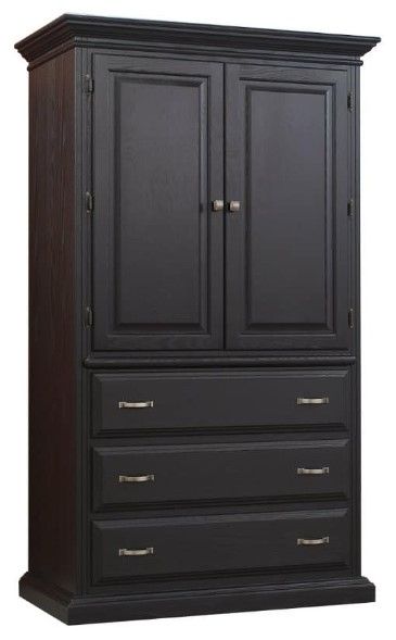Wolfcraft Furniture McKinley Brown Master Armoire with Pull Tray-0