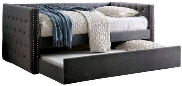 Furniture of America® Susanna Gray Daybed with Trundle-0