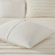 Olliix by Urban Habitat Mercer 3 Piece Ivory King/California King Cotton Chenille Comforter Set-3