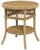 Century® Thomas O'Brien Mainland Brown Wicker Outdoor Side Table with Tempered Glass-0