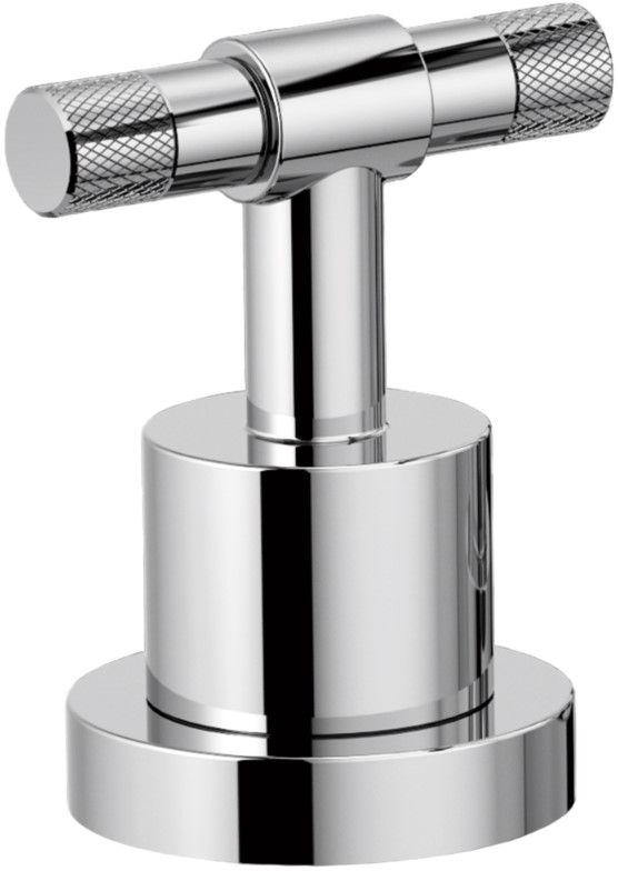Brizo Litze® Polished Chrome Roman Tub Faucet T-Lever Handle Kit-0