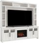 aspenhome® Finnegan White 98" Fireplace Console and Hutch-0
