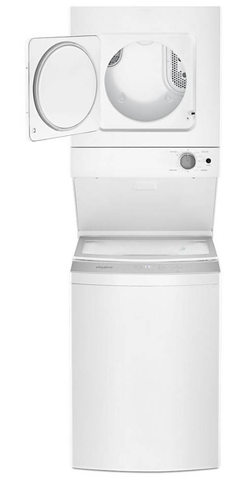 Whirlpool® White Electric Laundry Center, 1.8 Cu. Ft. Washer, 3.4 Cu. Ft. Dryer-1