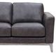 Leather Italia™ Georgetowne Ramsey Storm Gray Loveseat-2