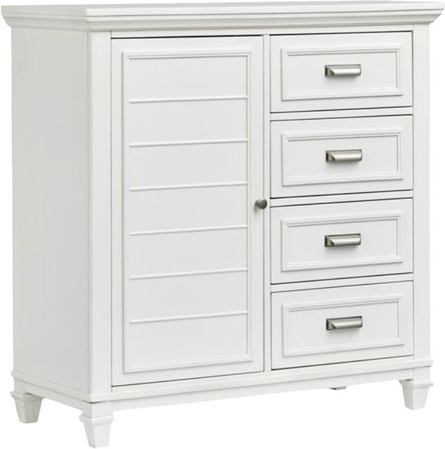 Magnussen Home® Charleston White Dove 1-Door 4-Drawer Chest-0