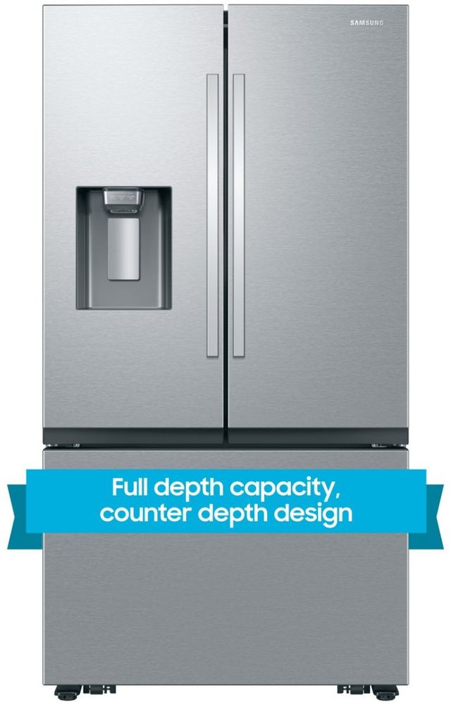 Samsung 36" 25.5 Cu. Ft. Fingerprint Resistant Stainless Steel Counter Depth French Door Refrigerator-2