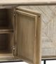 Armen Living Peridot Black/Natural Sideboard Buffet -3