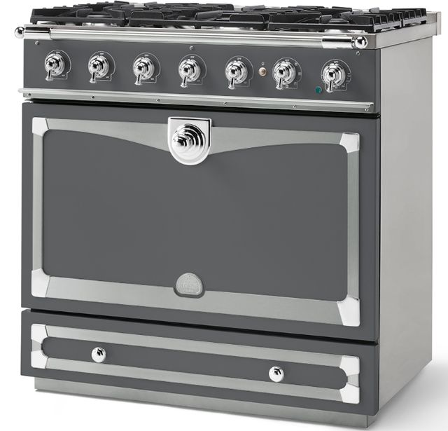 La Cornue CornuFé 90 Albertine 36" Graphite Pro Style Dual Fuel Range-1