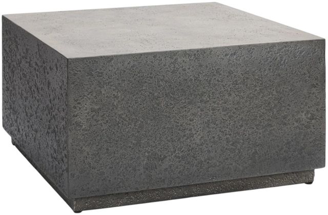 Classic Home Marwin Dark Gray Concrete Outdoor Coffee Table-0