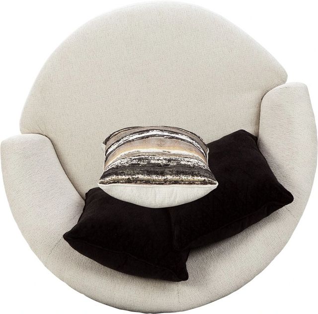 Ashley® Cambri Snow Oversized Round Swivel Chair-4