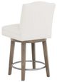 Fairfield® Customizable Entree Dining Camel Short Button Back Swivel Counter Stool-3