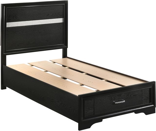 Coaster® Miranda 5-Piece Black Twin Storage Bedroom Set-1