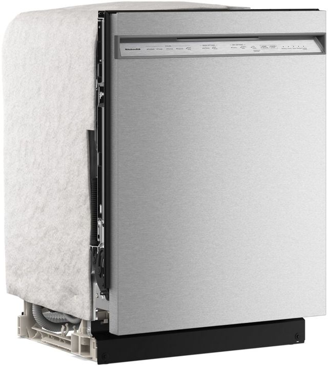 KitchenAid® 24" PrintShield™ Stainless Front Control Built-In Dishwasher with Third Level Utensil Rack and 30+ Total Wash Jets-2