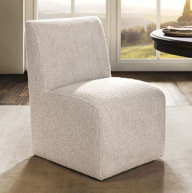 Classic Home Brighton Coastal Sand Upholstered Dining Chair-1