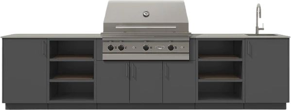Urban Bonfire® Stratus 42 141" Anthracite Outdoor Kitchen-0