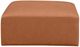 Meridian Furniture Cube Cognac Vegan Leather Ottoman-1