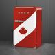 Smeg 50's Style 16'' 1.3 Cu. Ft. Canadian Flag Compact Refrigerator-1