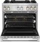 JennAir® RISE™ 36" Stainless Steel Pro Style Dual Fuel Range-1