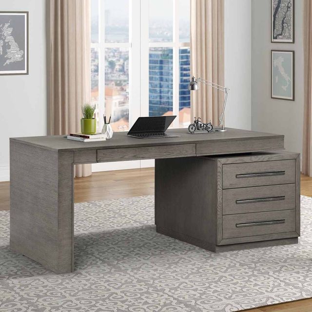 Parker House® Pure Modern Moonstone Executive Desk-0