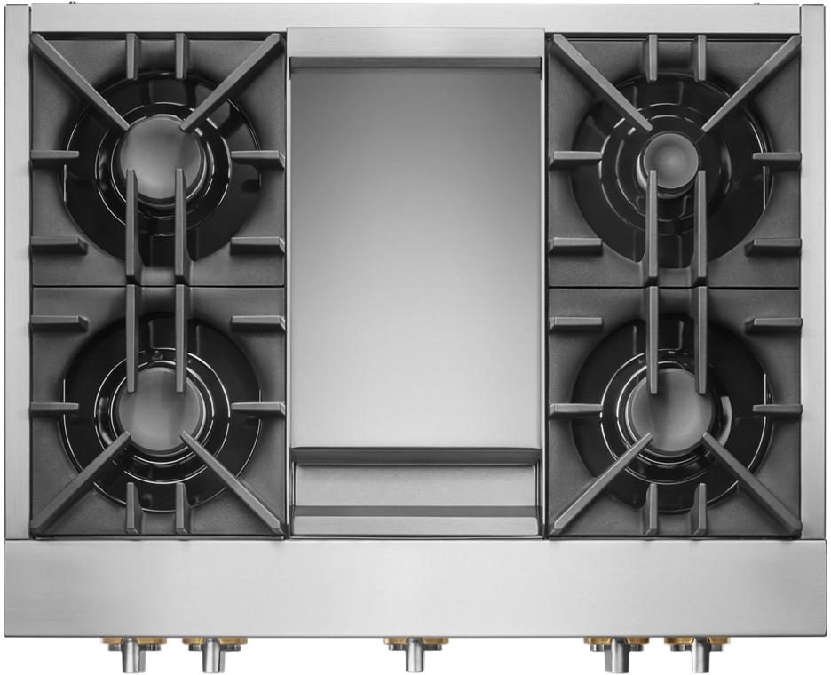 JennAir - RISE 36" Built-In Gas Cooktop - Stainless Steel - Thumbnail 3