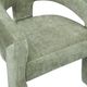 Crestview Collection Florence Green Upholstered Dining Arm Chair-3