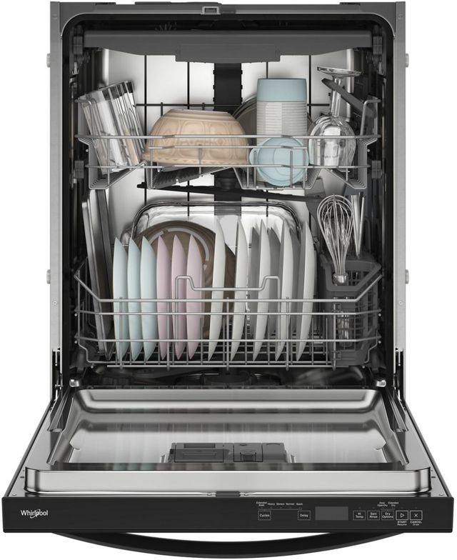 Whirlpool® 24" Black Top Control Built In Dishwasher-2