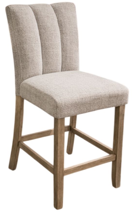 Signature Design by Ashley® Larawyn Bisque/Gray Upholstered Bar Stool-0