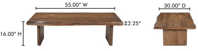 Moe's Home Collection Lila Brown Coffee Table-2
