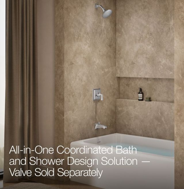 KOHLER® Memoirs® Stately Rite-Temp® Polished Chrome 2.5 GPM Bath and Shower Trim Kit-3