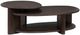 Magnussen Home® Upton Coffee Bean Brown Shaped Cocktail Table-0